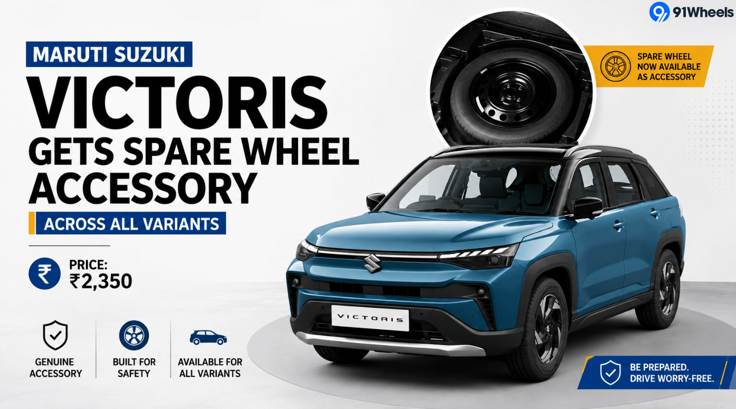 Maruti Suzuki Victoris Gets Spare Wheel Accessory Across All Variants
